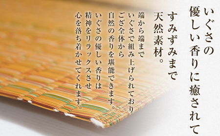 純国産天然いぐさ　「掛川　虹」１畳（黄色）　BG001