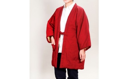 久留米はんてん　婦人紬はんてん　（紫）　BA015