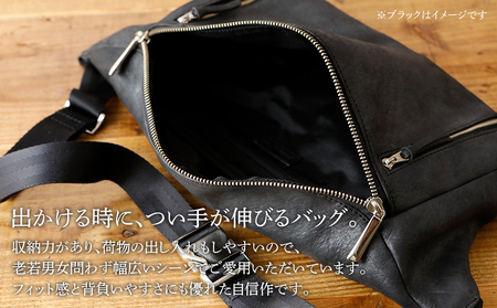 ボディーバッグ(オイルレザー・グリーン) BK086