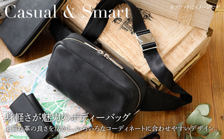 ミニボディーバッグ(オイルレザー・ナチュラル) BK089