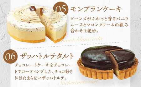 【3回定期便】6種のケーキ・タルト スイーツ定期便 / ケーキ[AFAK033]