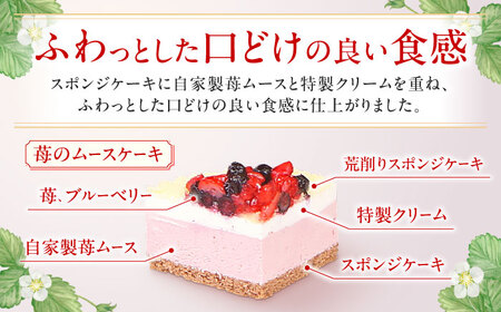 ケーキ・タルトセット（苺のムースケーキ・ベリーベリータルト） けーき いちご イチゴ 苺ケーキ たると スイーツ デザート ベリー 洋菓子 お菓子 スポンジ 冷凍  広川町 / イートウェル株式会社 [AFAK152]