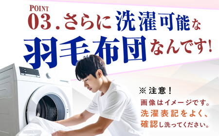 【色を選べる】筑後七国羽毛ふとん / 布団 睡眠 寝具 ふとん [AFAO011]