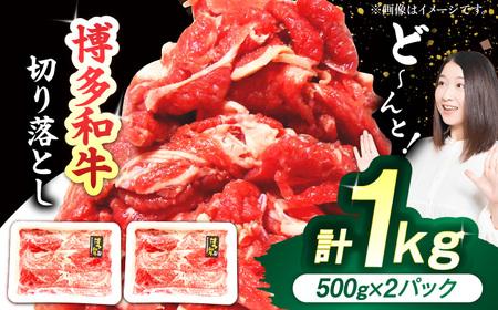 博多和牛切り落とし 計1kg（500g×2パック） / 切り落とし[AFAZ004]