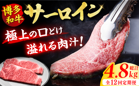 【12回定期便】サーロイン ステーキ 200g×2枚 / ステーキ お肉 牛肉 [AFBV006]