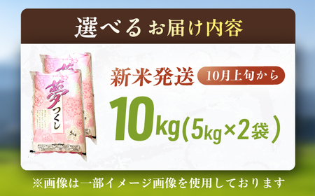 【年内発送！12/24まで！】【★新米発送中★】 夢つくし 5kg×2袋 / 新米[AFCJ002]