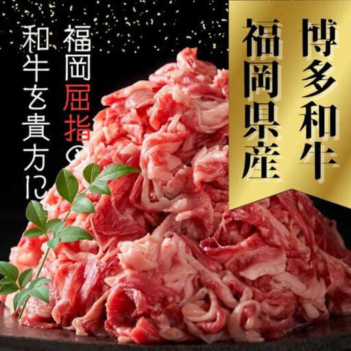 【訳あり】【A4～A5ランク】博多和牛 切り落とし 1.0kg（250g×4個） 広川町 / 株式会社木村食品[AFCG052]
