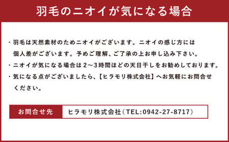 工場直送】国産「筑後七国」ホワイトダックダウン70% 1.0kg使用 羽毛