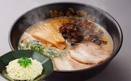 筑豊ラーメン 高菜生ラーメン 5食セット ＋ 替玉 5食分 ／ 麺 豚骨スープ 辛子高菜 ラーメン 生麺 冷蔵