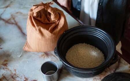 柿渋染 米袋 4kg用 縦約40cm×横約23cm