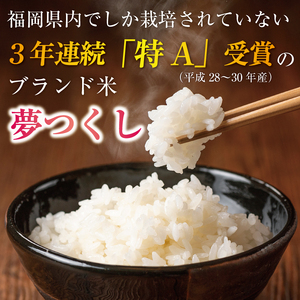 ふるさと納税 福岡県産米食べ比べ＜白米＞セット「夢つくし」と「元気