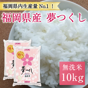 【ふるさと納税】令和6年産 福岡県産夢つくし無洗米10kg(5kg×2) [a7194] 株式会社 藤食糧 【返礼品】添田町 ふるさと納税