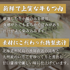 【ふるさと納税】器楽のもつ醤油鍋 [a9119] 藤井乾物店 ※配送不可：離島【返礼品】添田町 ふるさと納税