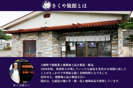 北海道 スモークチキン スライス 80g×6パック セット  鶏肉 鶏 チキン 国産 燻製 くん製 おつまみ 手作り 薫製 無添加 冷蔵 きくや旅館 送料無料 十勝 士幌町【K15】