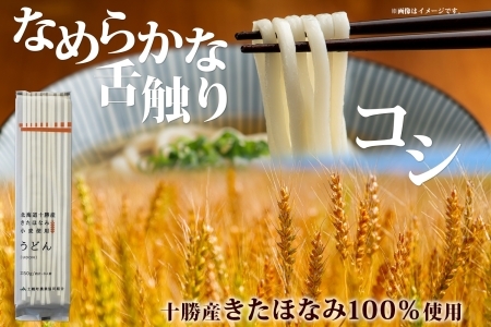 北海道産 うどん 250g×12袋 2-3人前 乾麺 干しうどん 麺 めん きたほなみ 小麦使用 小分け 個包装 保存 備蓄 贈り物 ギフト 送料無料 北海道 十勝 士幌町 【N05-2】