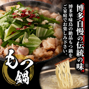 華味鳥 もつ鍋セット 2～3人前 もつ鍋 TRZ001