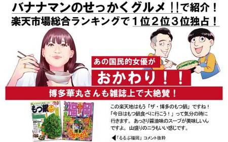 楽天地　元祖もつ鍋セット　２～３人用 3A1