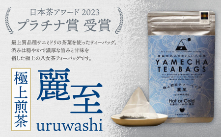 W55-29 原田茶園 極上煎茶ティーバッグ 麗至 64g 2袋（4g×8）×2 