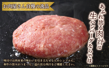 U09-09  博多和牛 生ハンバーグ 5個セット ブランド肉 ハンバーグ 肉汁 焼くだけ 簡単調理 ごちそう