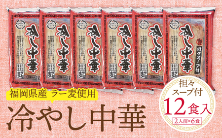 W16-22 【4～8月発送】福岡県産ラー麦 冷し中華（坦々スープ付）