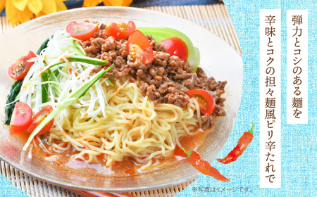 W16-22 【4～8月発送】福岡県産ラー麦 冷し中華（坦々スープ付）