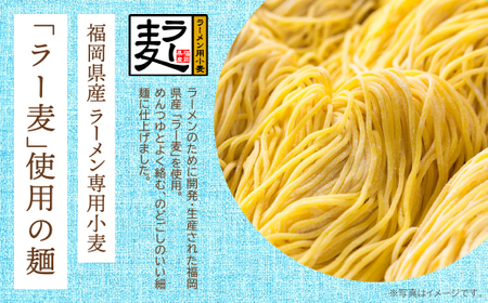 W16-22 【4～8月発送】福岡県産ラー麦 冷し中華（坦々スープ付）