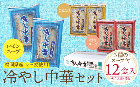 W16-24 【4～8月発送】福岡県産ラー麦 冷し中華セット