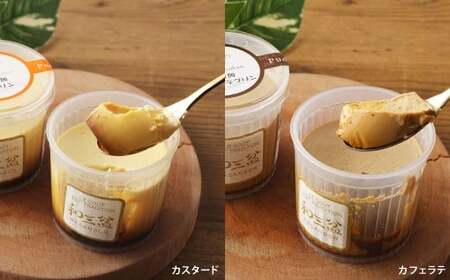 2種類の和三盆 無添加 コテツ 焼プリン 10個 セット カスタード カフェラテ