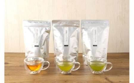【ハラール認証茶】中山吉祥園 こだわりの八女茶ティーバック 3種セット( 朝露 ・ 玄米茶 ・ ほうじ茶 ) 緑茶 ティーパック