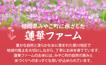 こだわりの蓮華米 米 5kg 蓮華米 れんげ米 農家直送 白米 国産米 国産 おにぎり お弁当 朝ごはん 軽食 間食 おやつ 福岡県 福岡 九州 グルメ お取り寄せ