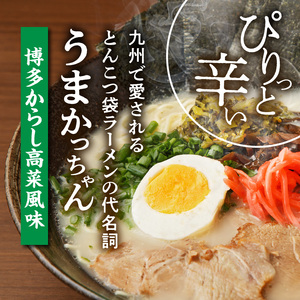 豚骨ラーメン うまかっちゃん 博多からし高菜風味 60食セット(5袋パック×12セット) _PC8806