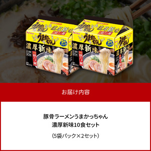 豚骨ラーメン うまかっちゃん 濃厚新味 10食セット（5袋パック×2セット） _PC8906