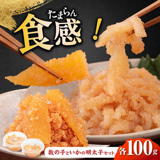 数の子明太子&いか明太子セット（各100g）【博多徳永とくとく珍味】 [ABCJ011]