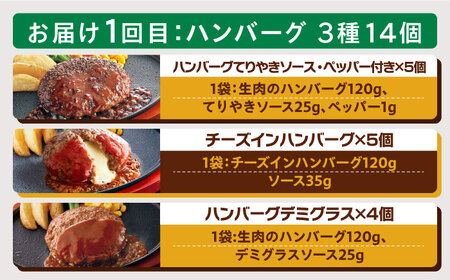 【全3回定期便】 ジョイフル スペシャル 定期便  ハンバーグ カットチキン サイコロステーキ  《築上町》【株式会社ジョイフル】[ABAA064] 生ハンバーグ 冷凍ハンバーグ 牛肉ハンバーグ 大人気ハンバーグ ジューシーハンバーグ 国内製造ハンバーグ 小分けハンバーグ 簡単ハンバーグ 肉厚ハンバーグ 絶品ハンバーグ 簡単調理ハンバーグ 家庭用ハンバーグ ふっくらハンバーグ 焼くだけハンバーグ 