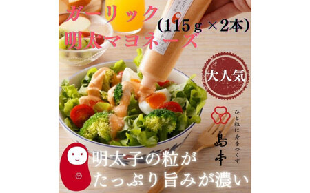 明太子たっぷりガーリック明太マヨネーズ115ｇ×2本 [ABCR036] 