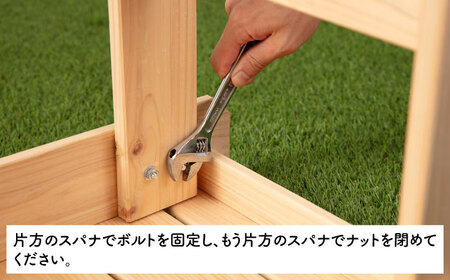 桧縁台900　360x360x900　脚組立式 [ABDW002] 