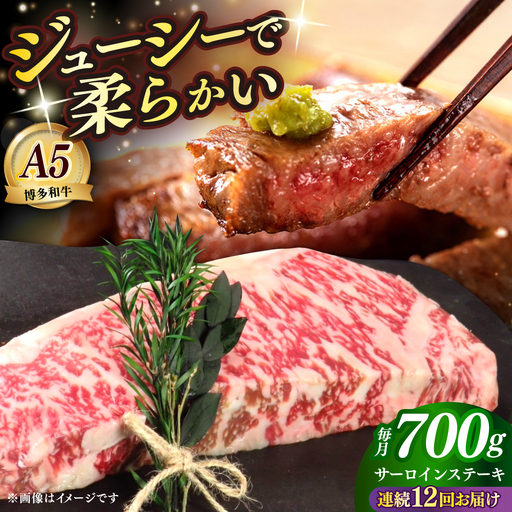 【全12回定期便】国産 博多和牛 A5ランク サーロイン ステーキ 250g×2枚 雌 ステーキ 和牛 肉 BBQ [ABEN016]牛肉