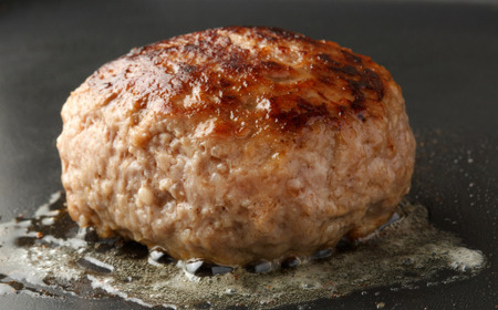 牛100％九州産黒毛和牛入り生ハンバーグ：B165-004