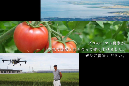 【新米】令和7年産 トマト酢を使って育てた「つや姫」 玄米5kg:B200-069