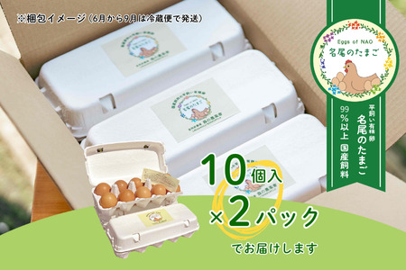 国産飼料の平飼い有精卵「名尾のたまご」30個入 たまご 卵 玉子 タマゴ 生卵 新鮮：B135-013