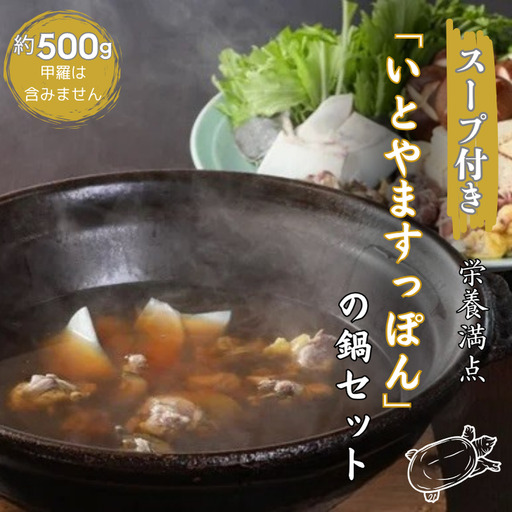 【スープ付き】栄養満点「いとやますっぽん」の鍋セット 500g 佐賀県産 スッポン 冷凍 鍋 カット済み 国産 簡単調理 美容 健康 コラーゲン 九州 佐賀県 佐賀市 ヤマト水産：B350-002