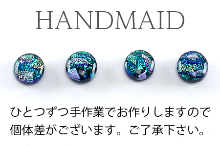 肥前びーどろネックレス(青・丸) 工芸品 伝統工芸品 副島硝子 ガラス アクセサリー ネックレス プレゼント ギフト 母の日 :B320-009