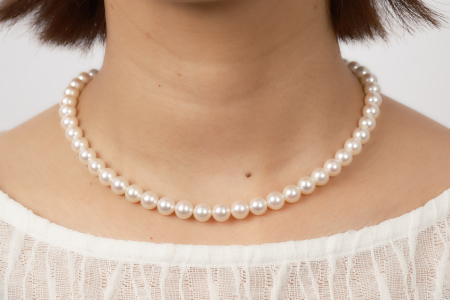 花珠鑑定書付8-8.5アコヤ真珠ネックレスセット ジュエリー アクセサリー ネックレス ピアス イヤリング 真珠 パール 美穂野 佐賀市 ：D118-001