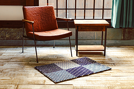 鍋島緞通【手織り】60×90cm 和の六彩：C711-005