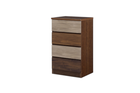 スリムチェスト ワルツ 幅50-4段 隙間収納【諸富家具】：B910-002