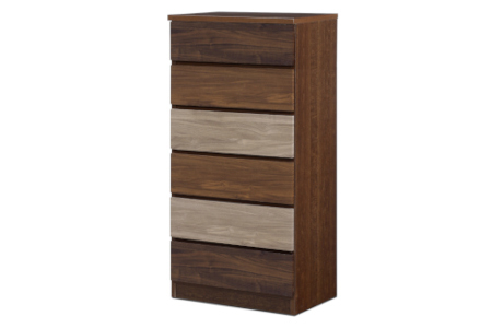 スリムチェスト ワルツ 幅60-6段 隙間収納【諸富家具】：C145-006