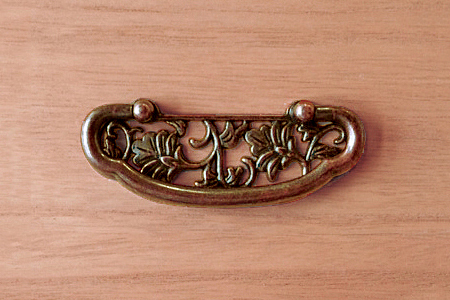 桐たんす 柿渋染め総桐タンス 4段:C167-004