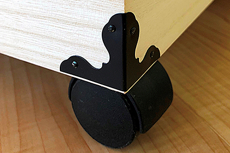 桐たんす 移動も楽々キャスター付の着物収納 桐箱浅深4段：B850-008