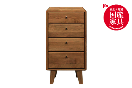 kumukumu42-4段キャビチェスト　WN色【諸富家具】：C217-003