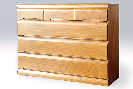 120LC無垢材使用チェスト蓮(NA)【諸富家具】:C173-005